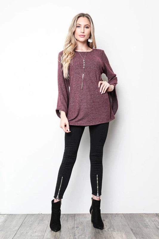 Whatever Tunic in Merlot