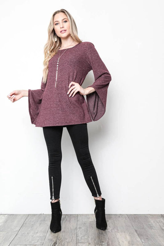 Whatever Tunic in Merlot