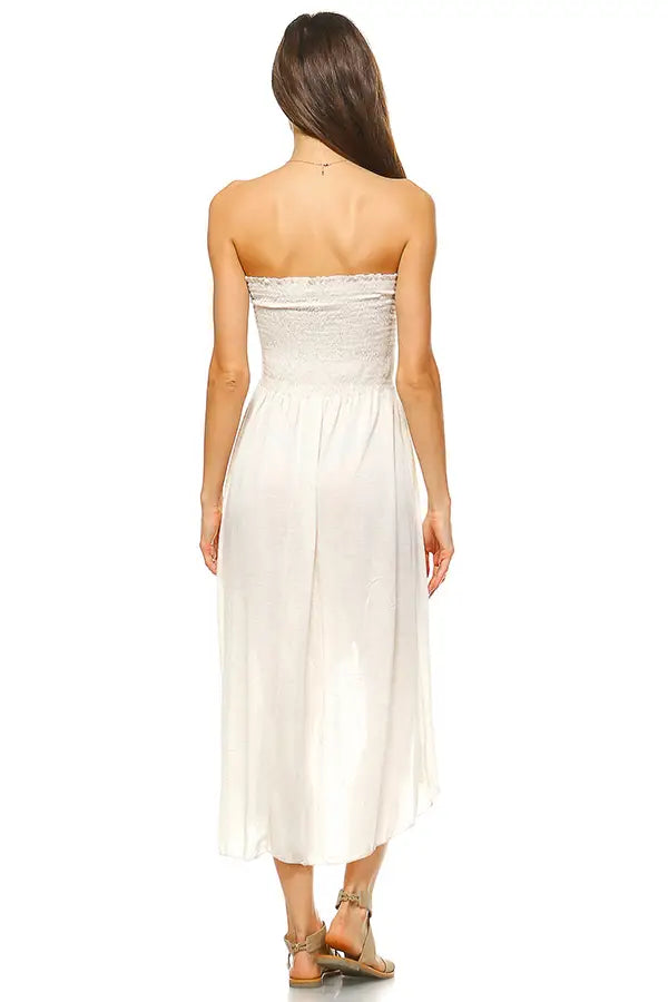 Long Story Short Strapless Dress