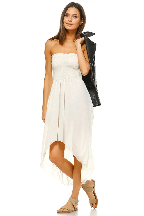 Long Story Short Strapless Dress