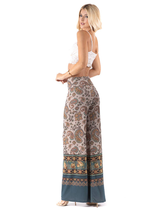 Paisley Printed Palazzo Pants