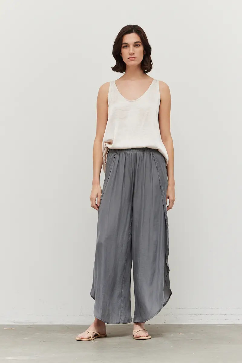 Crush Side Wrap Wide Pant